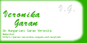 veronika garan business card